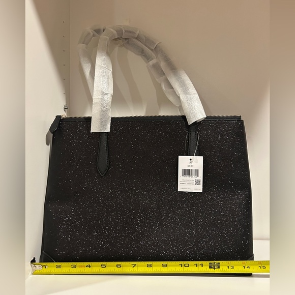 NWT Kate Spade Black Glimmer tote bag - Picture 2 of 8